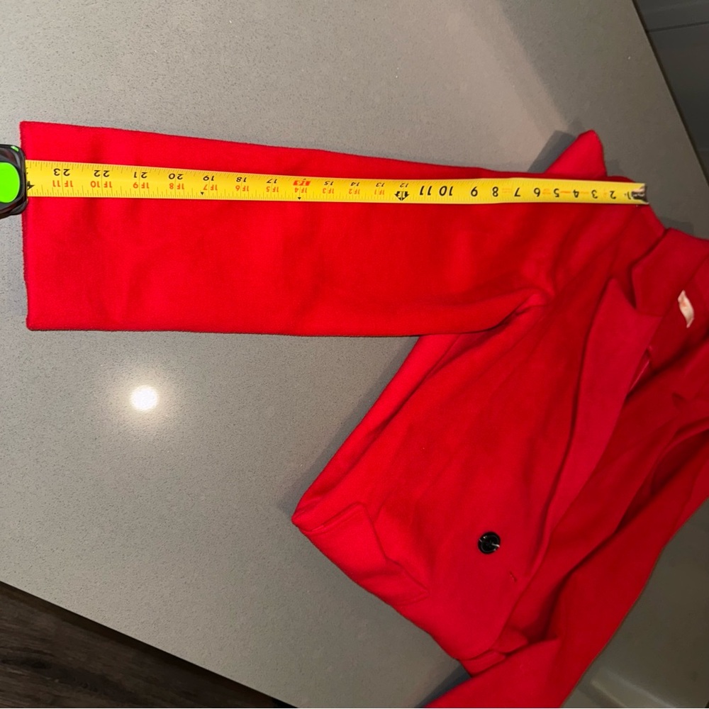 Red Winter Coat Size Small - Picture 3 of 6